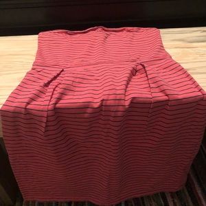 Strapless Zip Up Dress